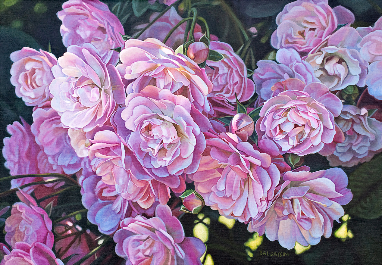 baldassini-floral-flower-garden-oil-painting-roses, AVAILABLE