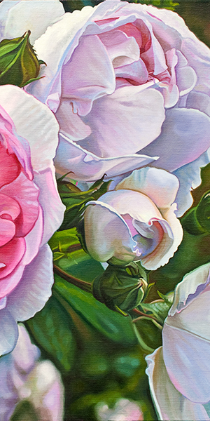 oil painting of roses